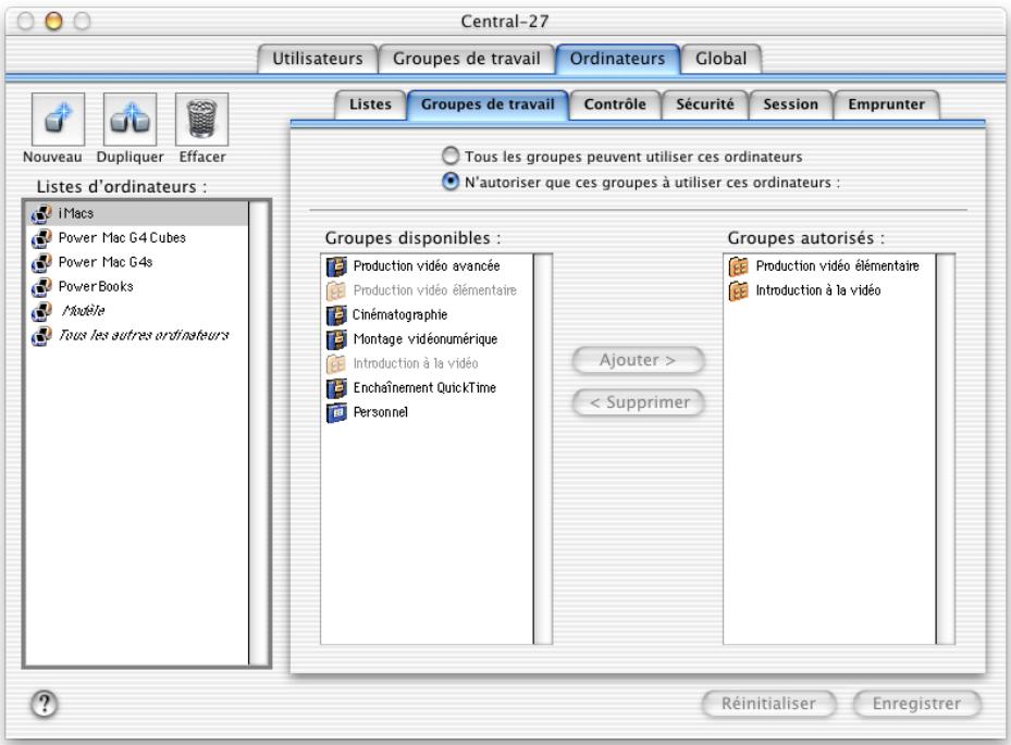 APPLE MAC OS X SERVER - Réglages de groupe des ordinateurs - 1