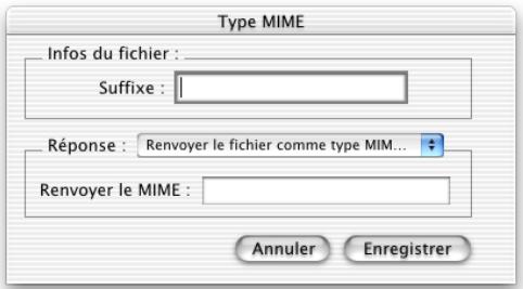 APPLE MAC OS X SERVER - Éditeur de types MIME - 1