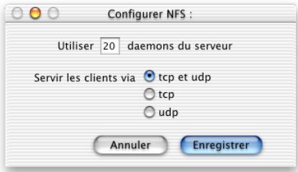 APPLE MAC OS X SERVER - Réglages du service NFS - 1