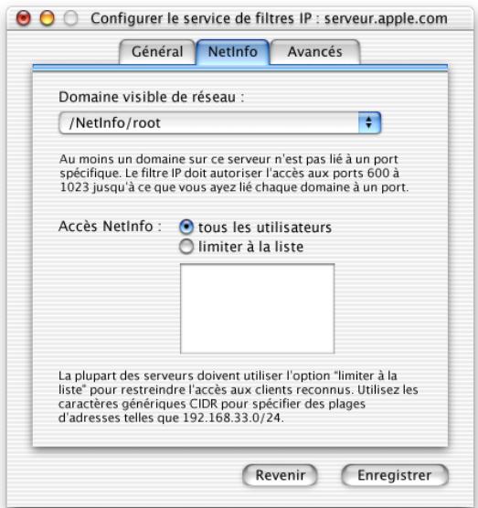 APPLE MAC OS X SERVER - Réglages netinfo - 2