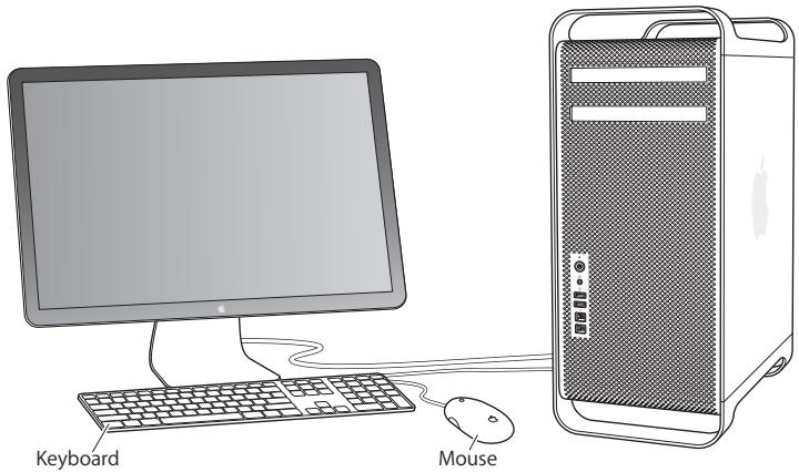 APPLE MAC PRO SERVER - Step 5: Connect a keyboard and mouse. - 1