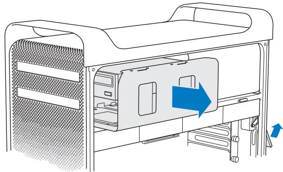 APPLE MAC PRO SERVER - To replace the optical drive: - 1