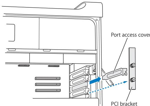 APPLE MAC PRO SERVER - To install a PCI Express card: - 1