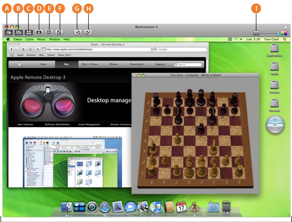 APPLE REMOTE DESKTOP 3.2 - Fenêtre de contrôle et d'observation - 1