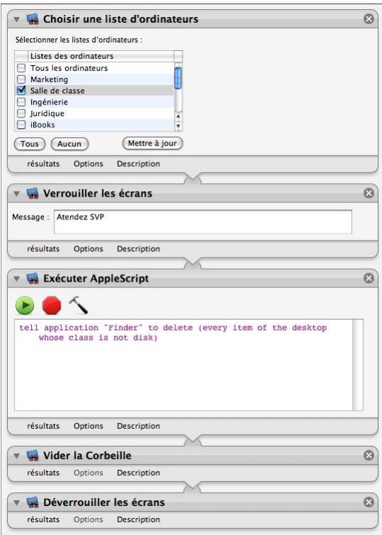 APPLE REMOTE DESKTOP 3.2 - Utilisation d'automator avec remote desktop - 1