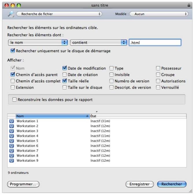 APPLE REMOTE DESKTOP 3.2 - Recherche de fichiers, de dossiers et d'applications - 1