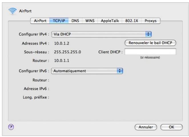 APPLE RESEAUX AIRPORT - Configuration des ordinateurs clients - 2