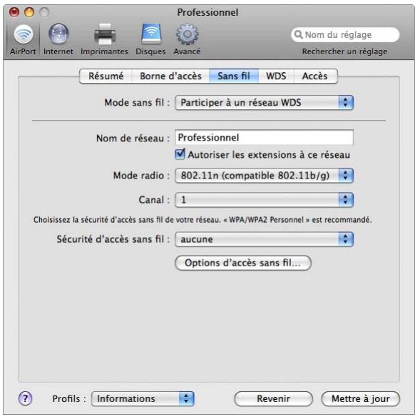 APPLE RESEAUX AIRPORT - Pour etendre la portée d'un réseau 802.11n : - 1