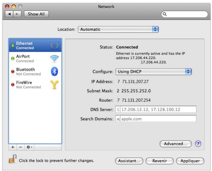 APPLE RESEAUX AIRPORT - Configuration des ordinateurs clients - 3