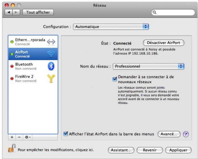 APPLE RESEAUX AIRPORT - Configuration des ordinateurs clients - 1