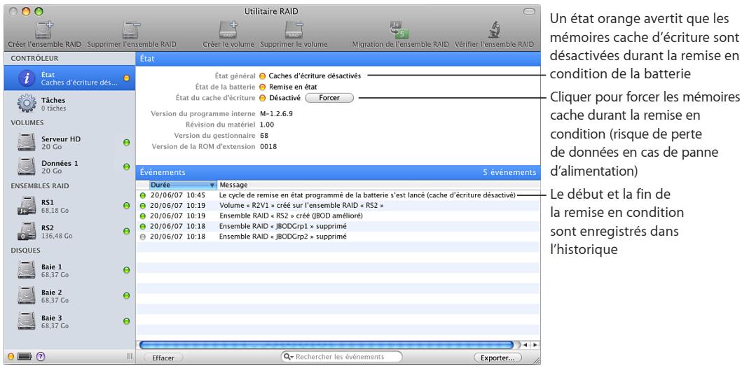 APPLE UTILITAIRE RAID - Remise en etat de la batterie - 2