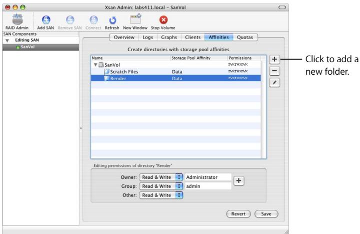 APPLE XSAN 1.4 - Step 13: (Optional) AssignFolders to Storage Pools - 1
