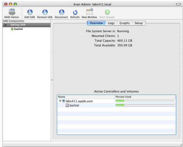 APPLE XSAN 1.4 - Checking Overall SAN Status - 1