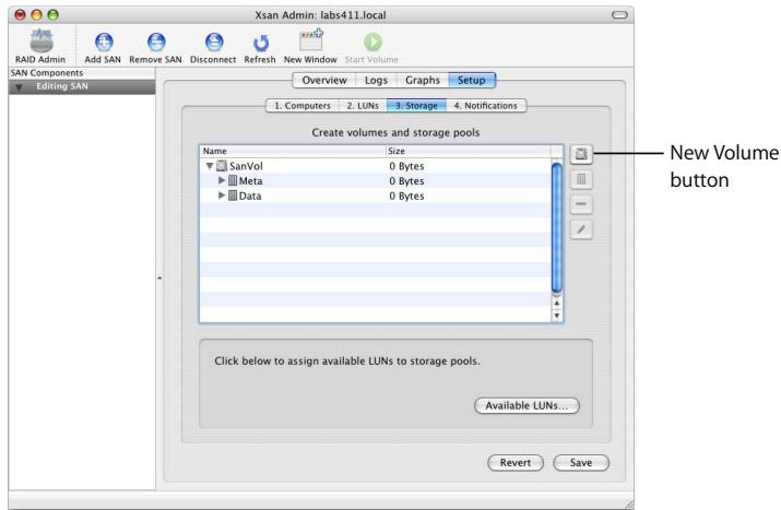 APPLE XSAN 1.4 - Step 9: Create Volumes - 1
