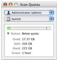 APPLE XSAN 1.4 - Helping Clients Check Their Own Quotas - 1