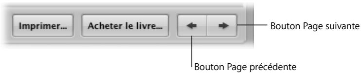 APPLE APERTURE 2.1.1 - Pour afficher une page spécifique d'un livre : - 2