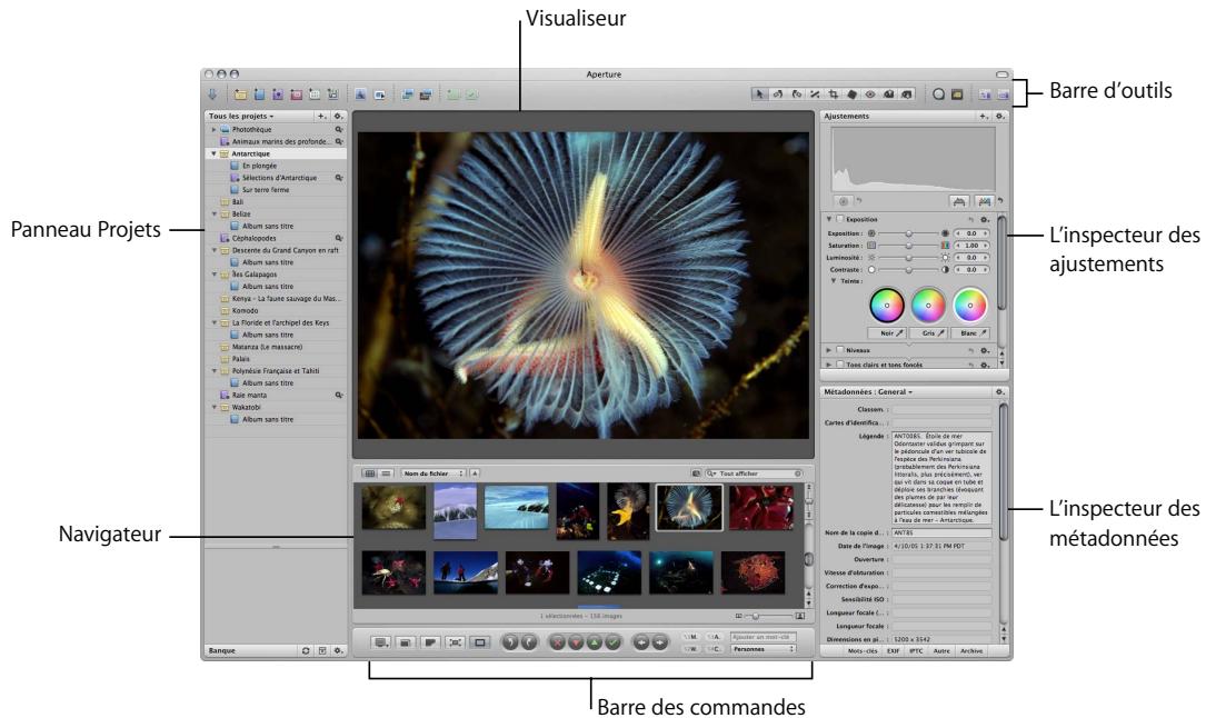 APPLE APERTURE 2.1.1 - Fenêtre principale d'aperture - 1
