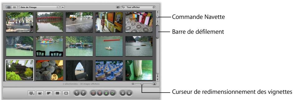 APPLE APERTURE 2.1.1 - Manipulation des images en présentation en grille - 1