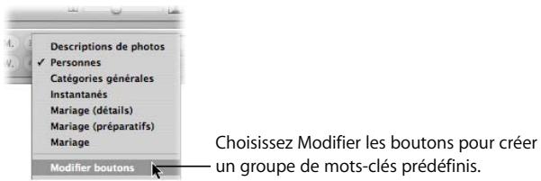 APPLE APERTURE 2.1.1 - Création d'un groupe de mots-clés prédéfinis - 1