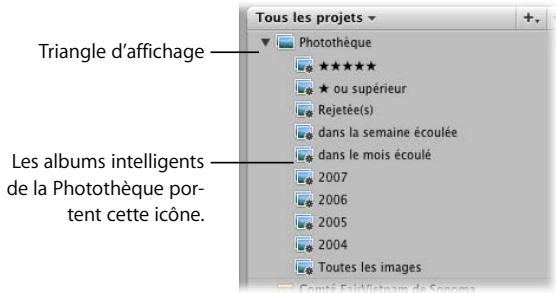 APPLE APERTURE 2.1.1 - Regroupement d'images au sein d'albums intelligents - 1