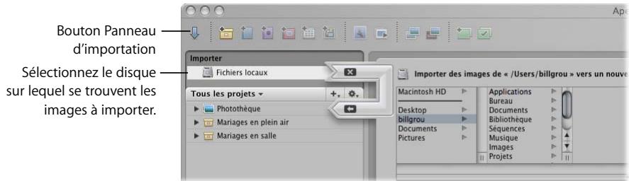 APPLE APERTURE 2.1.1 - Spécification d'un nouvel emplacement pour les images lors de leur importation - 3