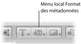APPLE APERTURE 2.1.1 - Pour ajouter une zone de métadonnées à une page : - 3