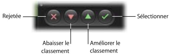 APPLE APERTURE 2.1.1 - Boutons de classement - 1