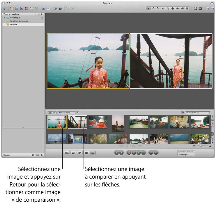 APPLE APERTURE 2.1.1 - Comparaison de photos - 1