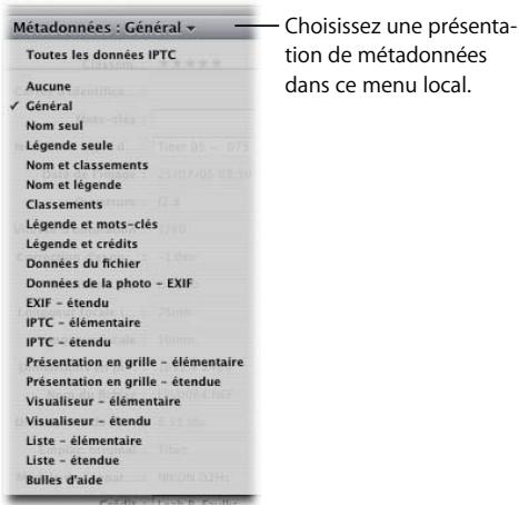 APPLE APERTURE 2.1.1 - Affichage et modification de métadonnées dans l'inspecteur des métadonnées - 2