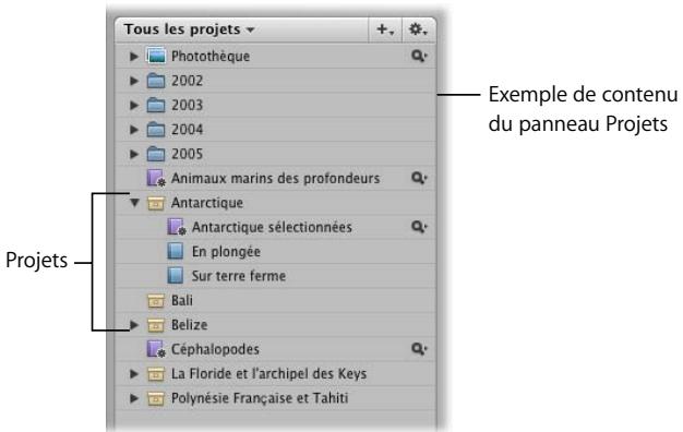 APPLE APERTURE 2.1.1 - Définition des projets - 1
