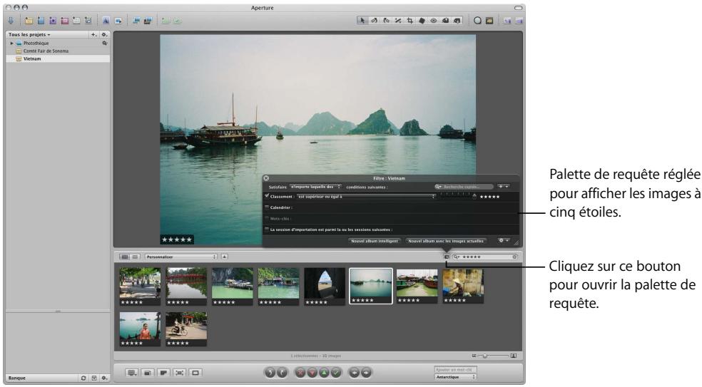 APPLE APERTURE 2.1.1 - Recherche et affichage d'images à l'aide de la palette de requête - 1