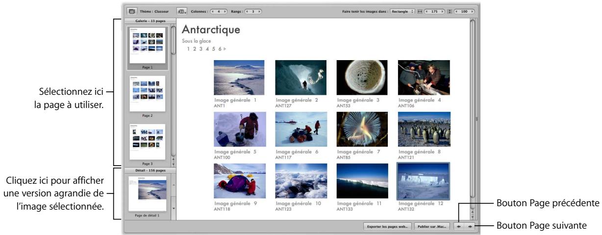 APPLE APERTURE 2.1.1 - Consultation et navigation dans vos pages web - 1