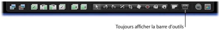 APPLE APERTURE 2.1.1 - Utilisation de la barre d'outils en mode plein écran - 1