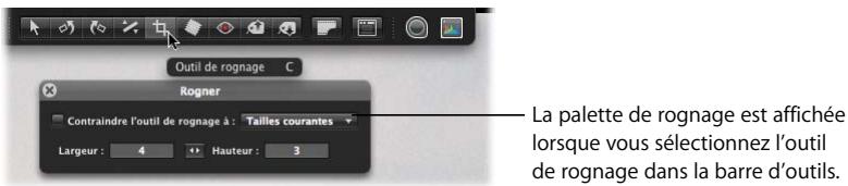 APPLE APERTURE 2.1.1 - Pour ouvrir la palette d'un outil d'ajustement : - 1