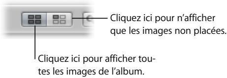 APPLE APERTURE 2.1.1 - Affichage des images à placer dans un livre - 2