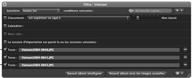 APPLE APERTURE 2.1.1 - Pour rechercher des images en fonction du texte : - 3
