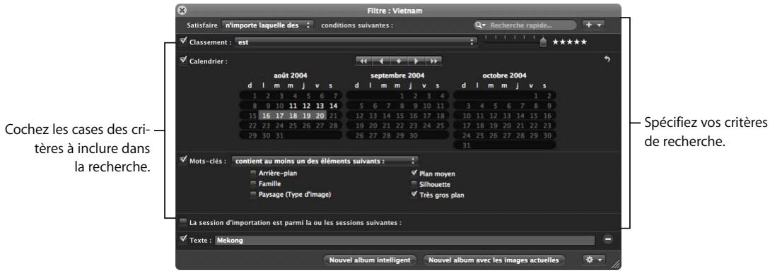 APPLE APERTURE 2.1.1 - Vue d'ensemble de la fonction de recherche - 6