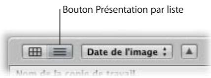 APPLE APERTURE 2.1.1 - Manipulation des images en présentation par liste - 1