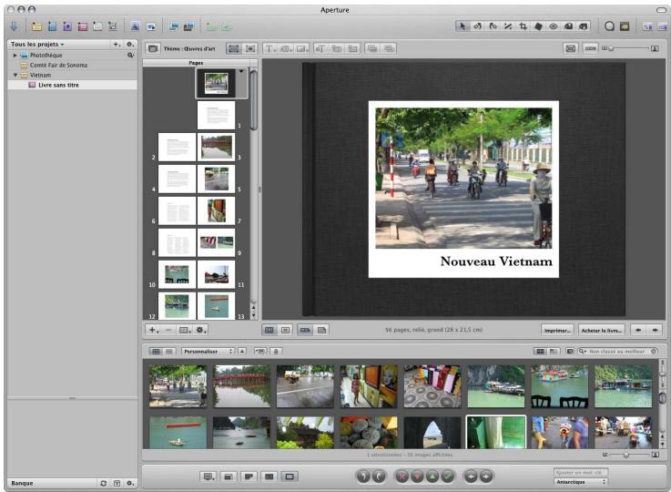 APPLE APERTURE 2.1.1 - Impression de vos images sous forme de livres - 1