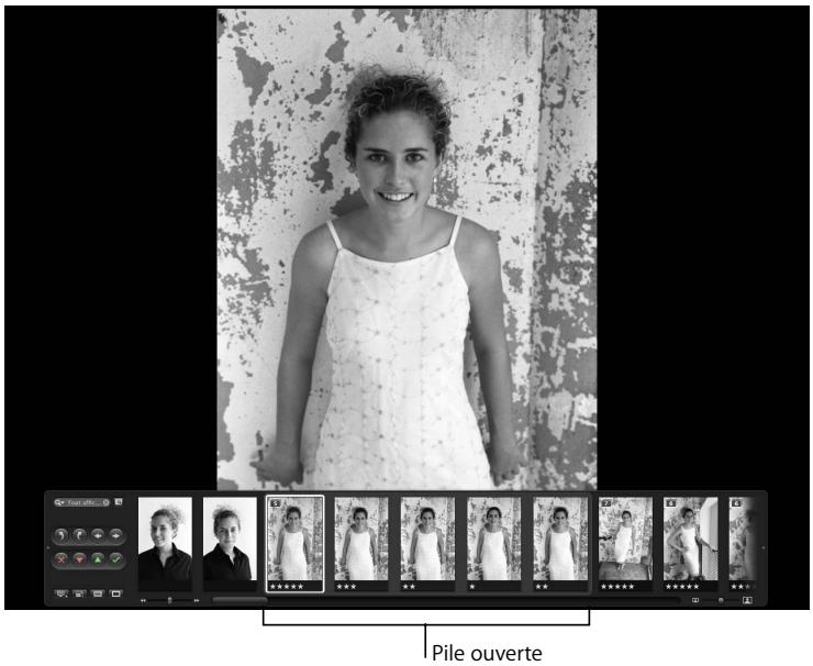 APPLE APERTURE 2.1.1 - Manipulation des piles en mode plein écran - 1