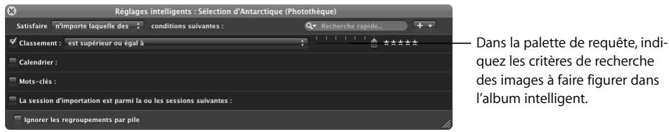 APPLE APERTURE 2.1.1 - Regroupement d'images au sein d'albums intelligents - 2