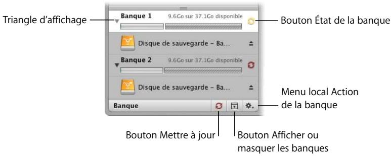 APPLE APERTURE 2.1.1 - Commandes du panneau des banques - 1