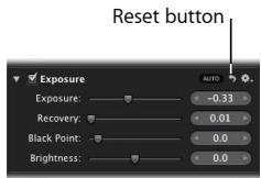 APPLE APERTURE 3 - Turn the Exposure adjustment on or off - 1
