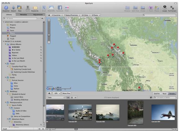 APPLE APERTURE 3 - Working with Places View - 1