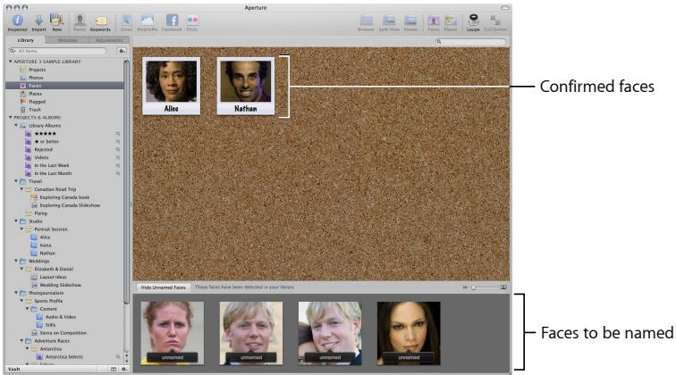 APPLE APERTURE 3 - Naming Faces - 2