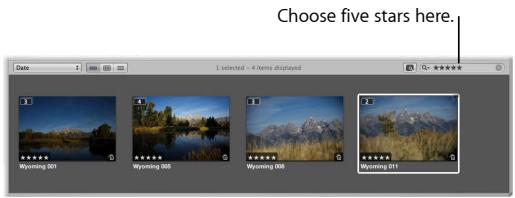 APPLE APERTURE 3 - Find images based on their rating - 1