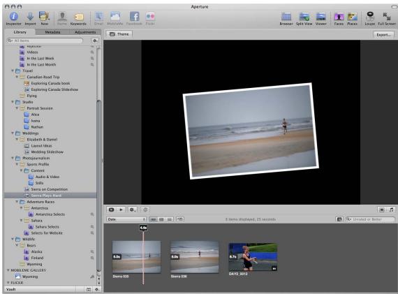 APPLE APERTURE 3 - Create a slideshow album - 2