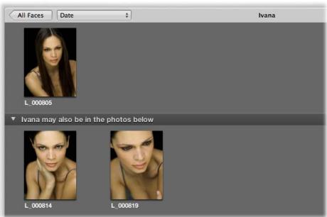 APPLE APERTURE 3 - Review the images of a particular person - 1