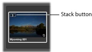APPLE APERTURE 3 - Open or close a stack - 1