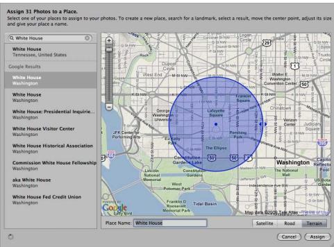 APPLE APERTURE 3 - Quickly assign a location to all versions in a project - 3